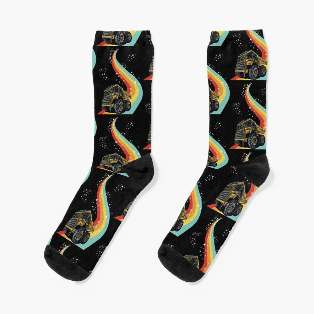 

Dump Truck Galaxy Socks Christmas moving stockings man Designer Man Socks Women's