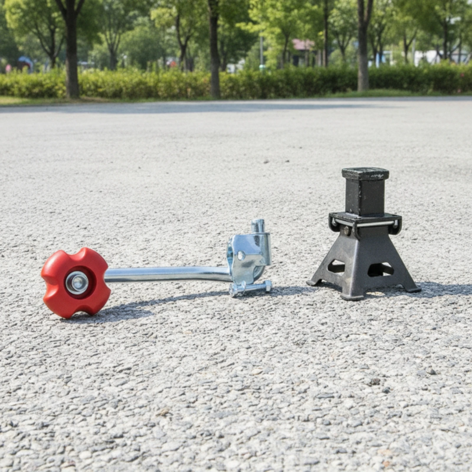 Top-Wind Jack Handle Steel Replacement Jack Handle Compatible Curved for Trailer Owners, RV Maintenance