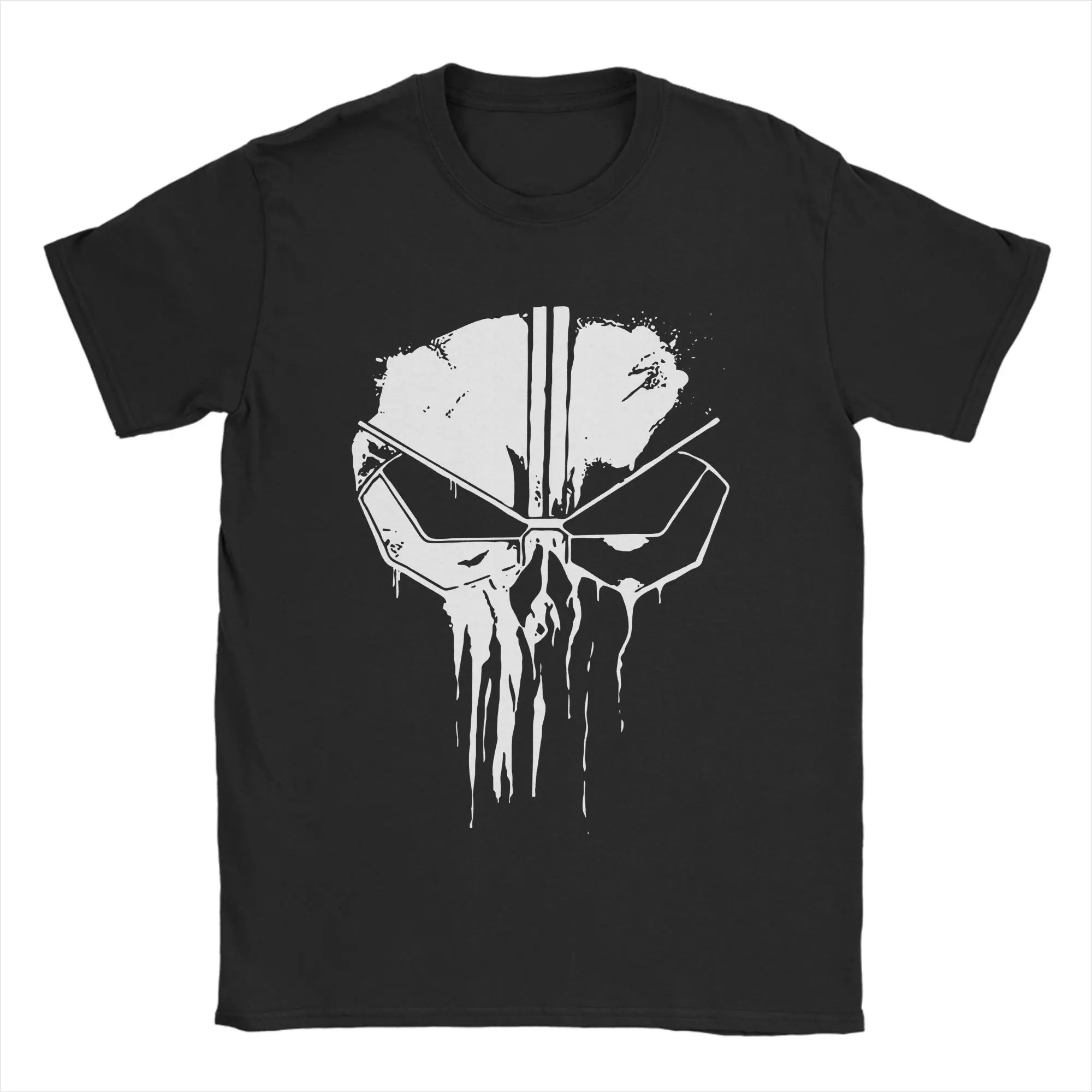 Punisher Punishment T-Shirts für Herren und Damen, 100 % Baumwolle, lässiges Kurzarm-T-Shirt mit Rundhalsausschnitt, grafische T-Shirts