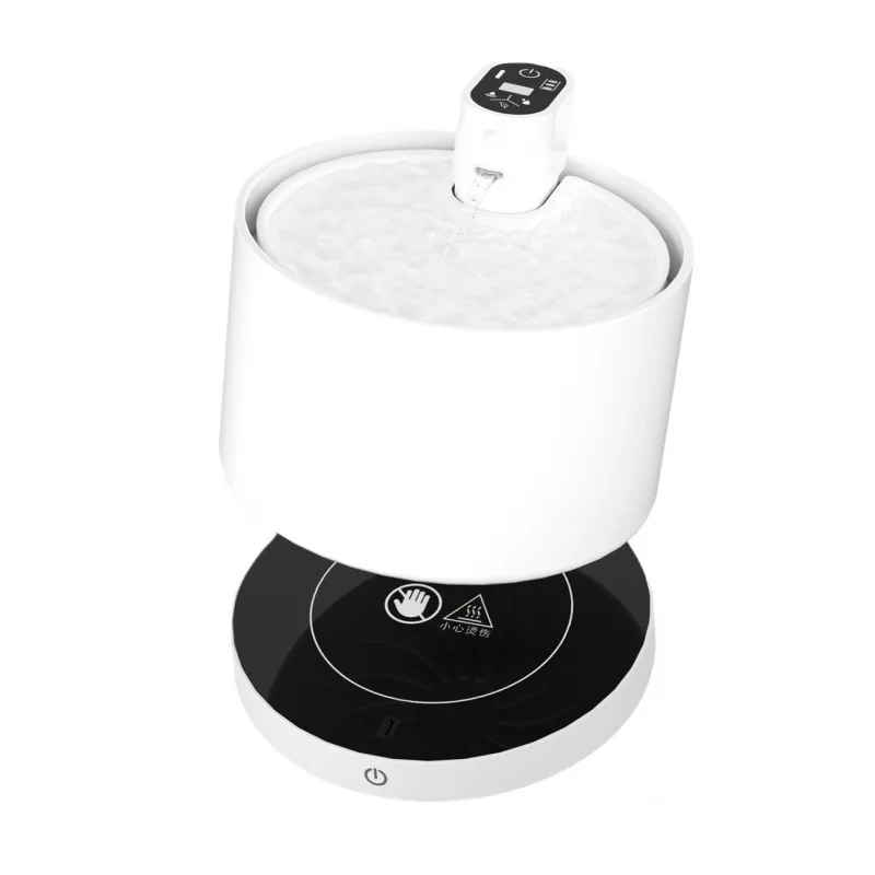 

Automatic Ceramic Pet Water Fountain – Warm Heated Cat Dog Drinking Bowl with Circulation, Filter & Silent Pump
