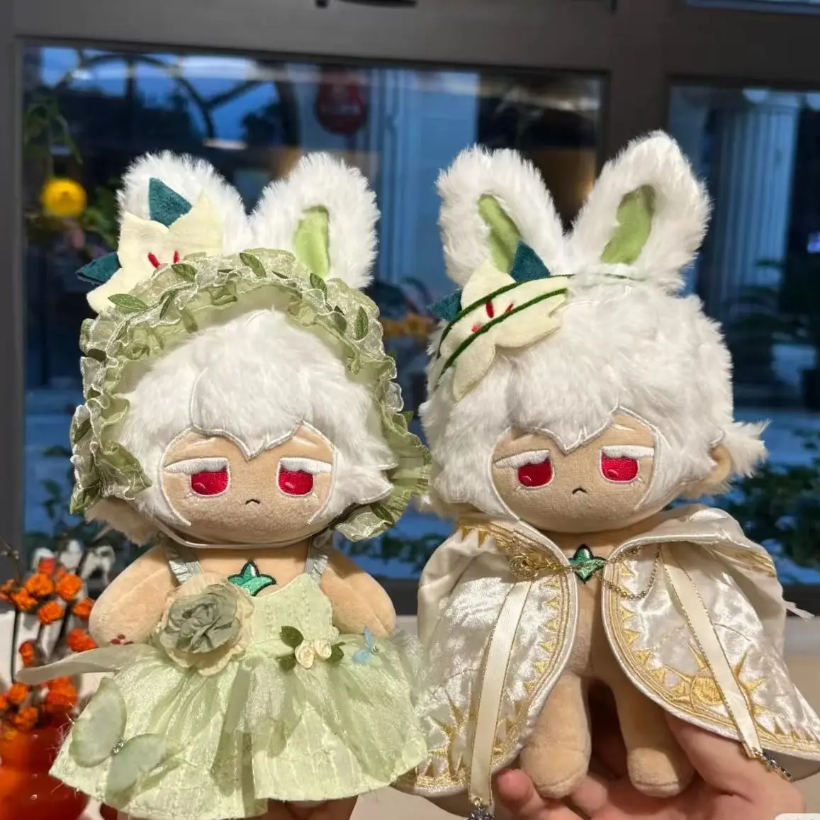 20cm Stuffed Cookie Run: Kingdom Lily Biscuit Cotton Doll Cute Dress Up Plush Toys for Adults and Children to Collect as Gifts