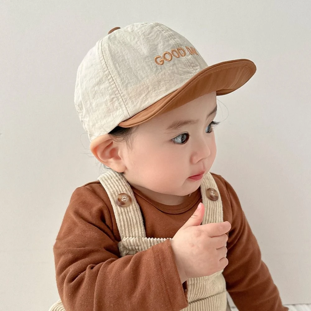 

Korean Summer Letter Baseball Cap Soft Quick-drying Baby Peaked Hat Thin Breathable Children Visors Cap Boys Girls