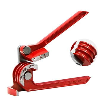 1/4&quot; 5/16&quot; 3/8&quot; brake pipe rolling brass copper tube pipe manual bending tool type fuel brake pipe bender hand tool