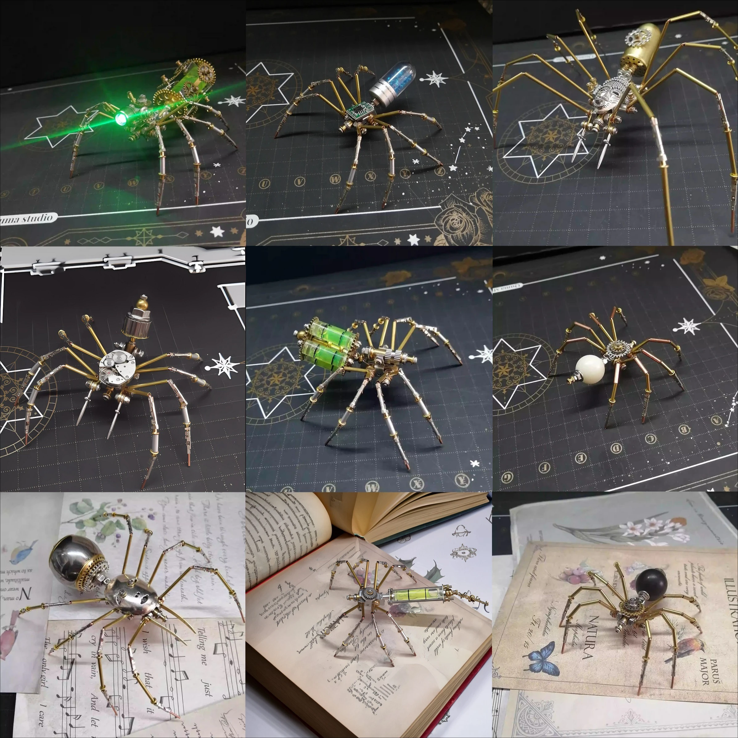 �y�Z�[�����z�X�`�[���p���N �X�p�C�_�[ �E�H�b�` ���[�u�����g 3D ���^�� �p�Y�� - DIY ����u�����Y ���f�� �L�b�g�A�N���G�C�e�B�u�ȑ�㑕�� & �����b�N�X �M�t�g