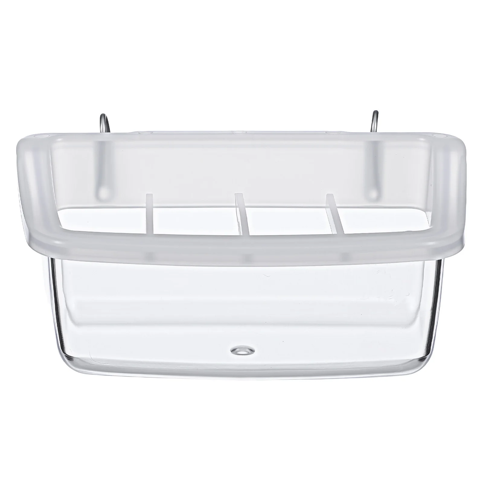 

2Pcs Outdoor Bird Feeders Plastic Parrot Food Bowls Cage Feeder Easy Clean Reusable Bird Food Holder Garden Decor