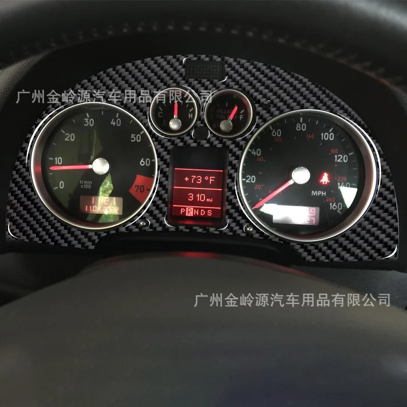 

Suitable for 01-06 Audi TT car interior modified carbon fiber instrument surface panel decorative stickers
