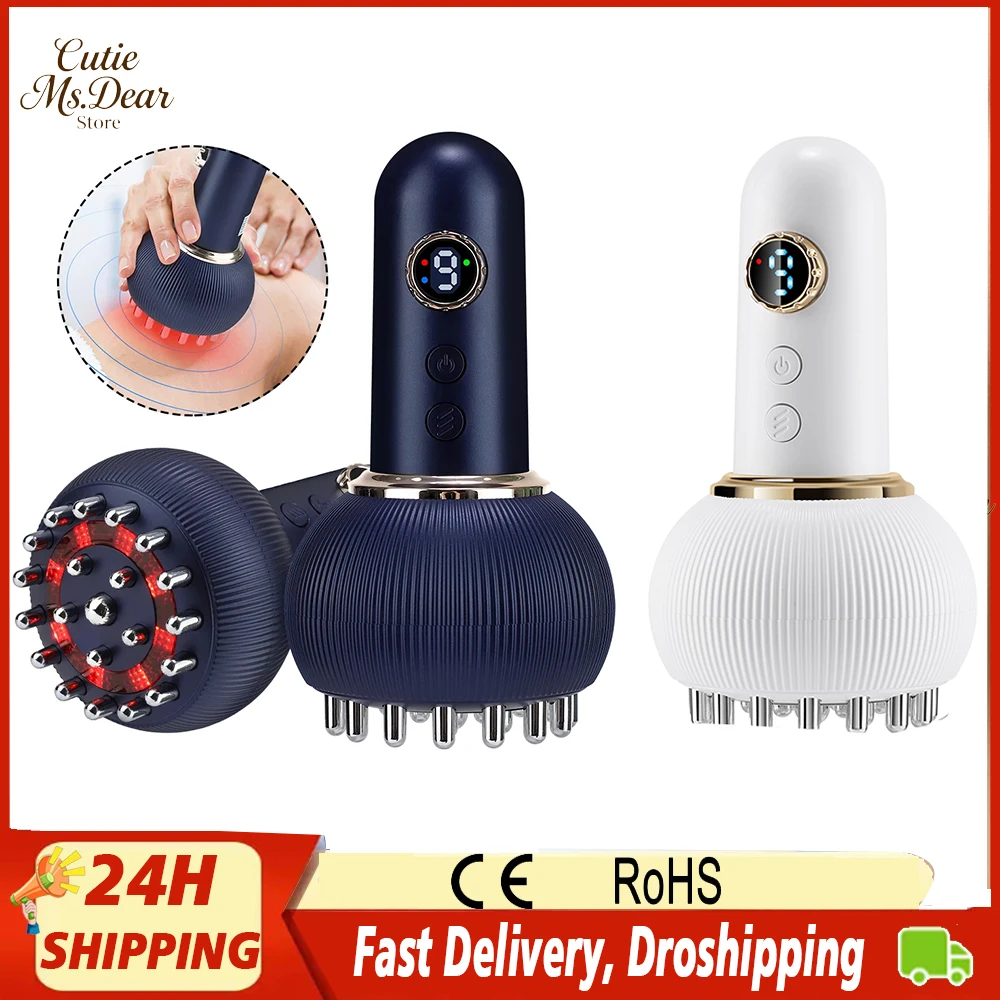 

Intelligent Meridian Massager Electric Heating Meridian Dredging Brush Multifunctional Household Scraping and Cupping Device