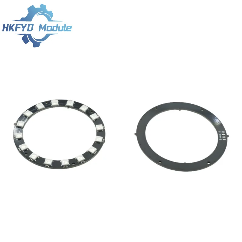 1-10PCS 16x WS2812 5050 RGB LED Ring Module 16Bit Full-Color Addressable Smart Light Circle Board for Arduino DIY Projects