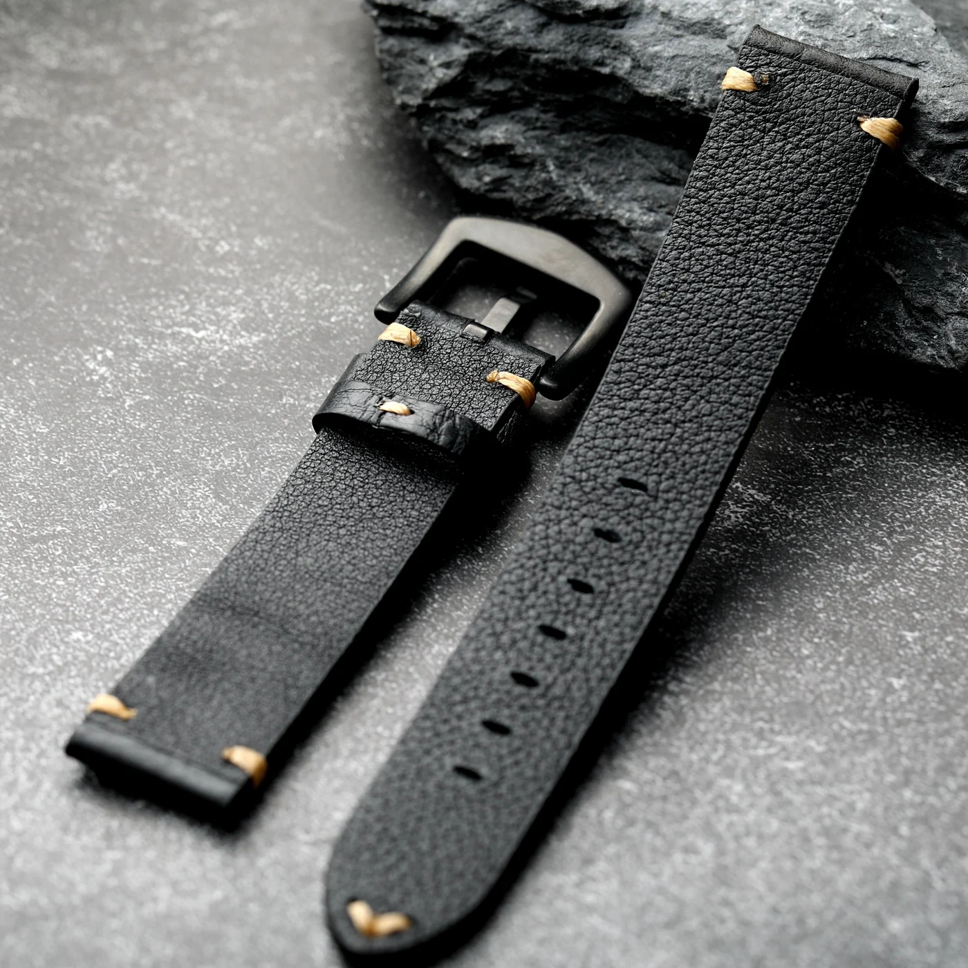 Handmade Italian top layer cowhide strap, 18 19 20 21 22MM vintage brown black strap, suitable for mechanical watches with soft