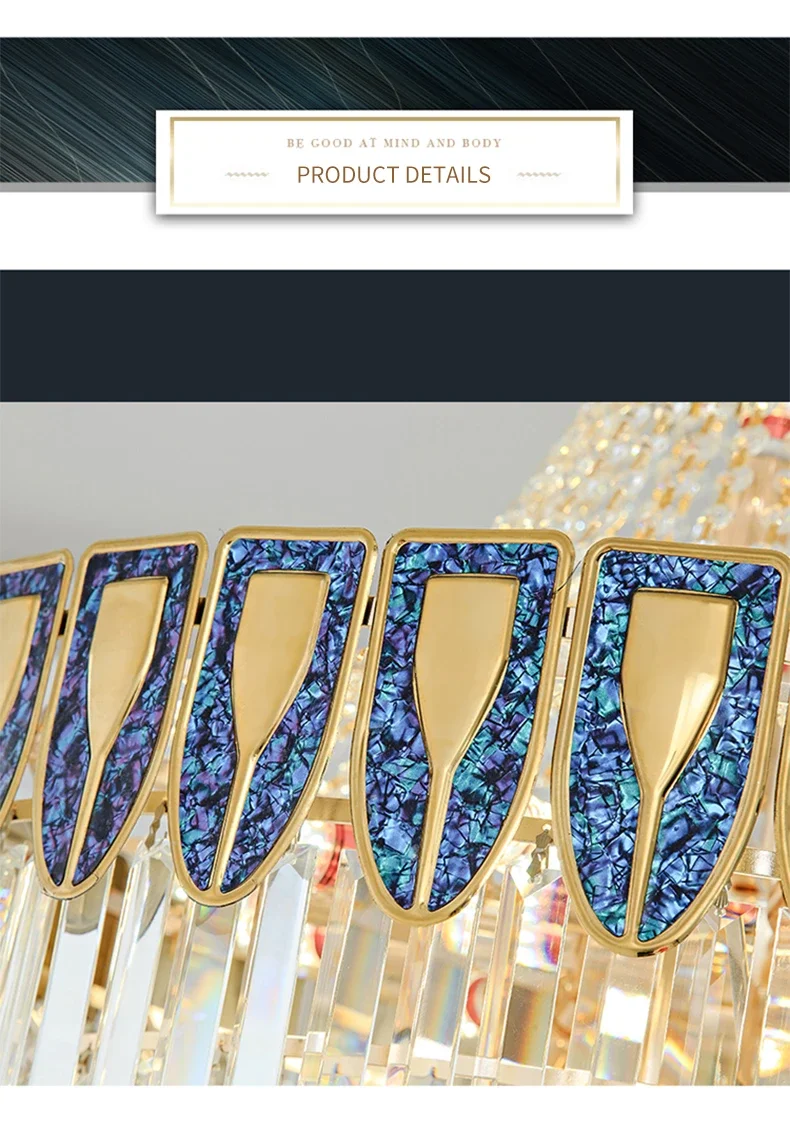 

Duplex Building Light Luxury Crystal Chandelier Luxurious Atmosphere High-end Modern Living Room Main Light Villa Light Fixtures