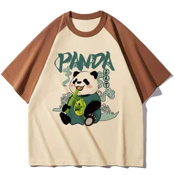 Panda t shirt female 2000s University graphic Vintage Punk Comfortable t-shirt women anime harajuku Classic