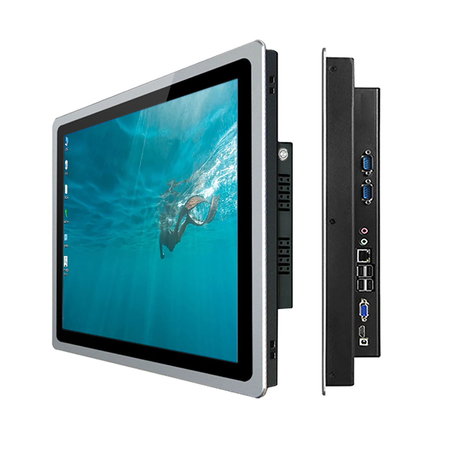 10.4 inch industrial panel pc all-in-one pc mini computer with capacitive touch screen built-in WiFi COM for win10 pro 1024x768