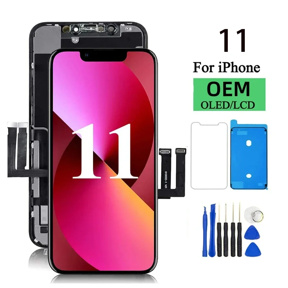 

OLED Pantalla for iphone 11 LCD Display Touch Screen Digitizer Assembly for iPhone 11 LCD Screen Replacement