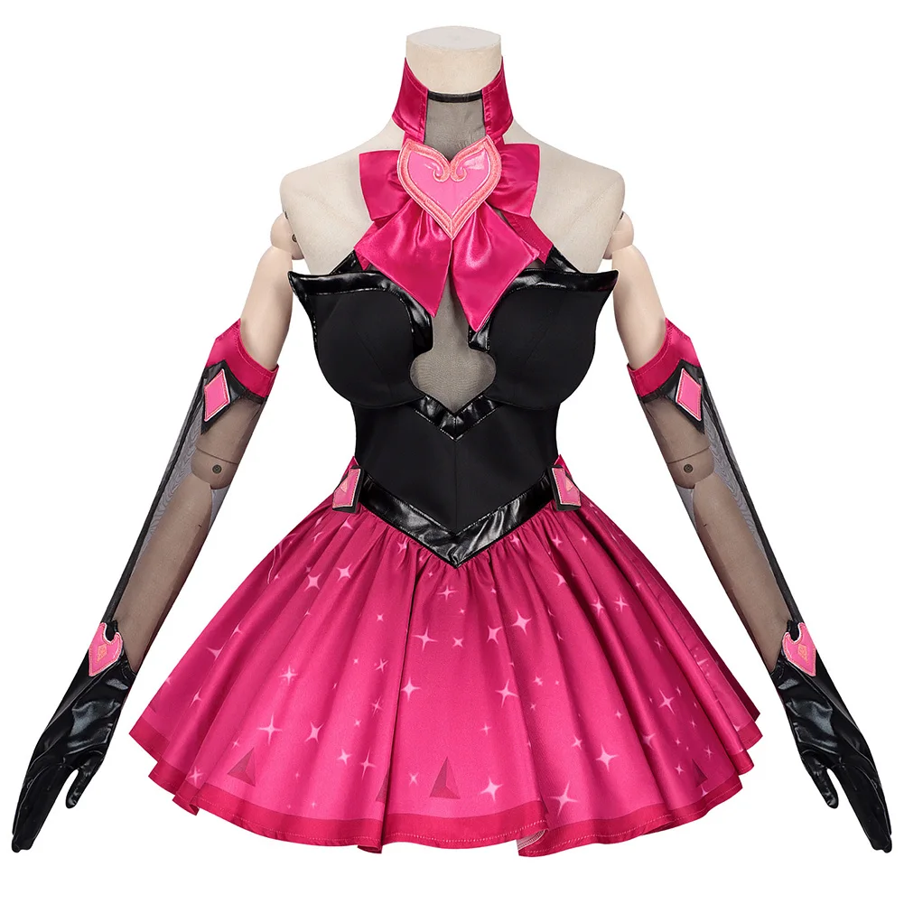

Cosplay DVA Sombra Costume Dress Bow tie Gloves Belt Woman Clothes Halloween Party Outfit Christmas Roleplay Stage Uniform