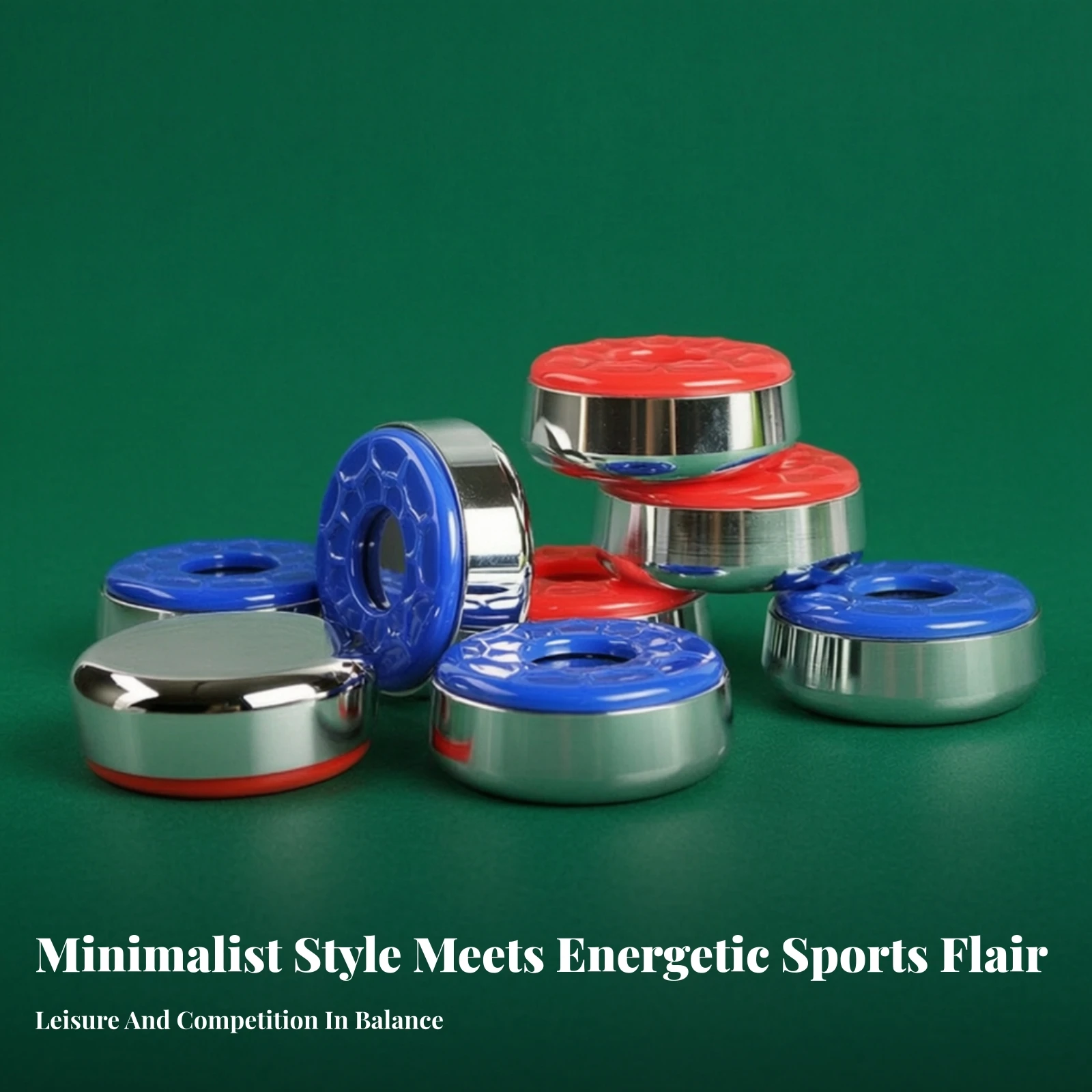 8 Pieces Table Disc Easy to See Metal Shuffleboard Puck 58 Mm Long-Lasting Material Shuffleboard Puck Set Recreation Gear