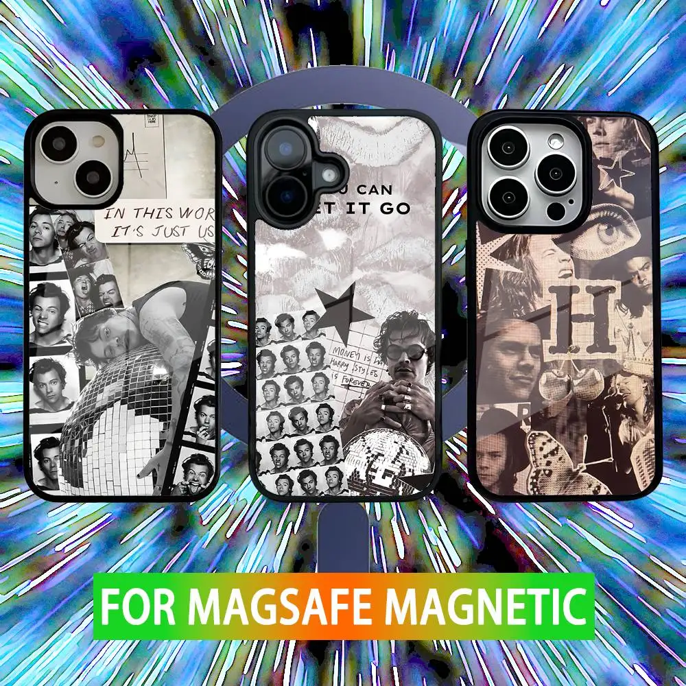 

H-HaRRy Music Styles Phone Case For iPhone 16,15,14,13,12,11,Pro,Max,Plus,Mini,SE New Magsafe Magnetic Wireless Charging
