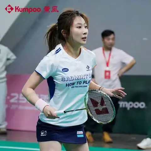Kumpoo badminton chlothes 1729 wang xiaoyu's same style breathable sweat-absorbent quick-drying short-sleeved womenT-shirt