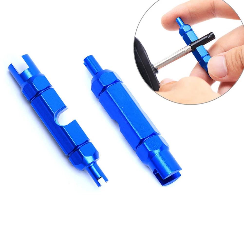 

Car Tire Stem Core Remover Tool Blue Complete Combination Tools Durable Long Lasting Use Dual Heads Design Compact Portable
