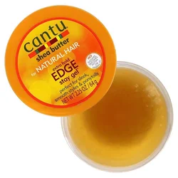 Cantu-manteca de karité para cabello Natural, Gel Extra Hold Edge Stay, 2,25 oz/64g