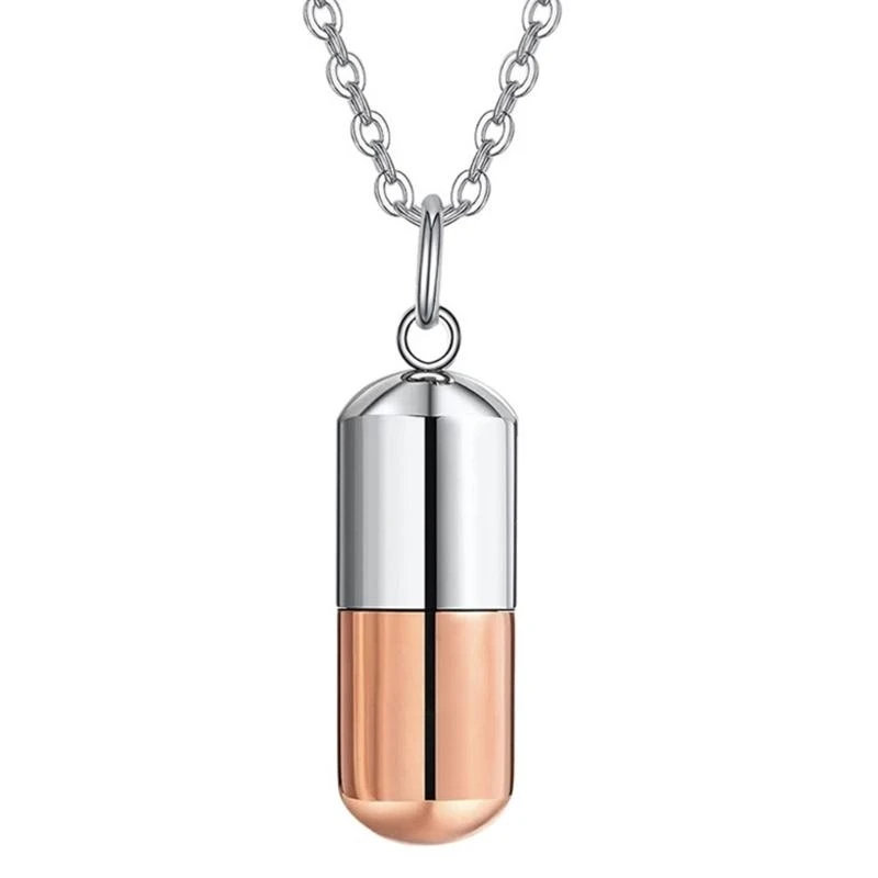 L74D Simple Ashes Locket Memorial Jewelry Cremation Box Daily Wear Dog Pattern