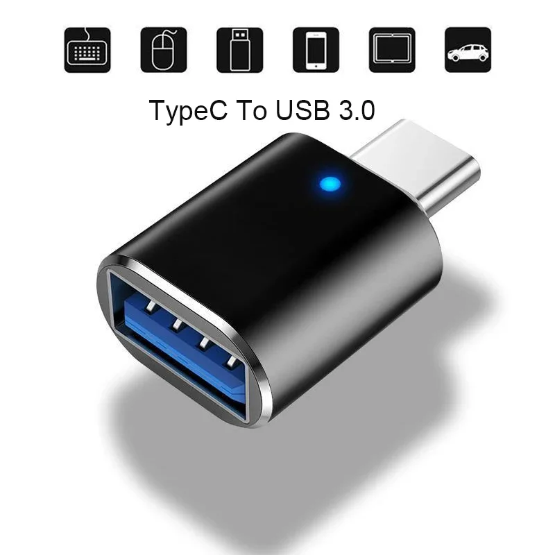 Type C To USB 3.0 OTG Adapter USB-C Male To USB Female Converter For Macbook Samsung Galaxy S20 S20+ Huawei USBC Connector