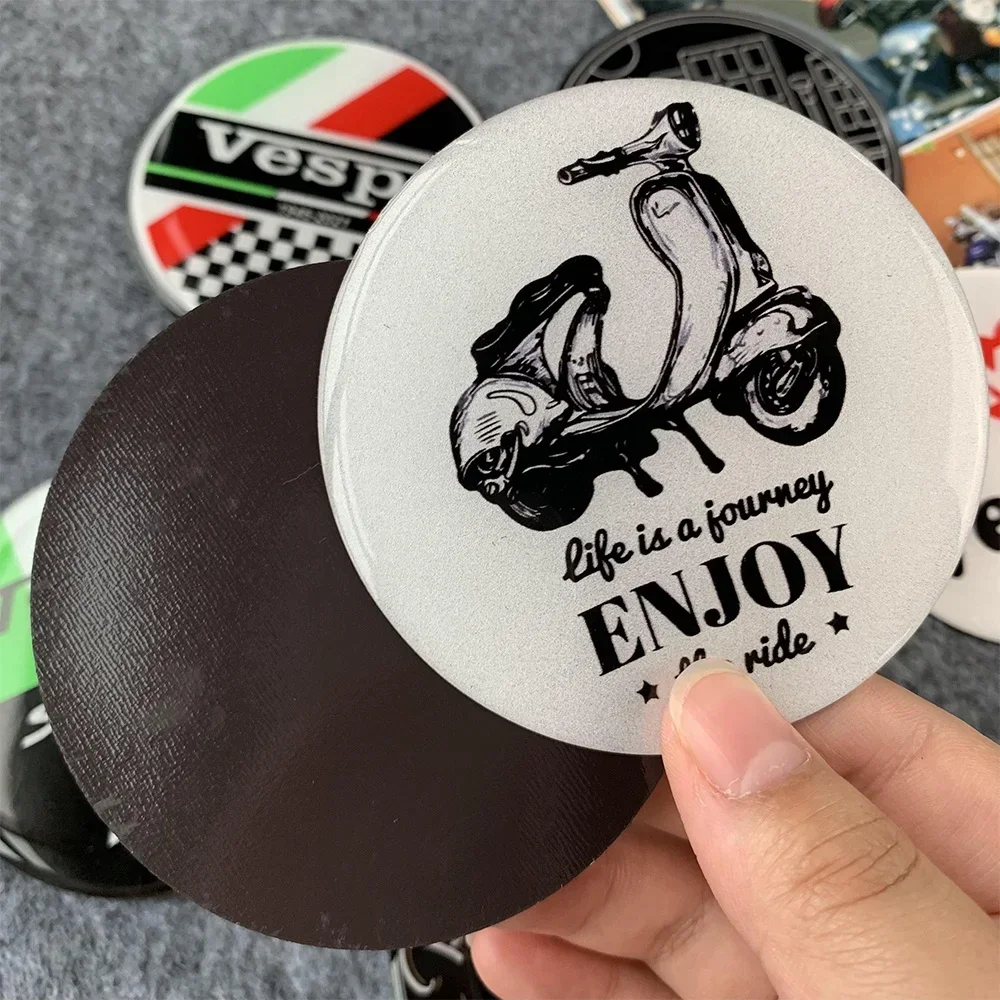 Naklejki magnetyczne 3D Emblemat Motocykl Skuter Naklejki na karoserię dla Vespa 300 Gts Akcesoria PX Sprint Primavera LX 125 50 Special — zdjęcie 3