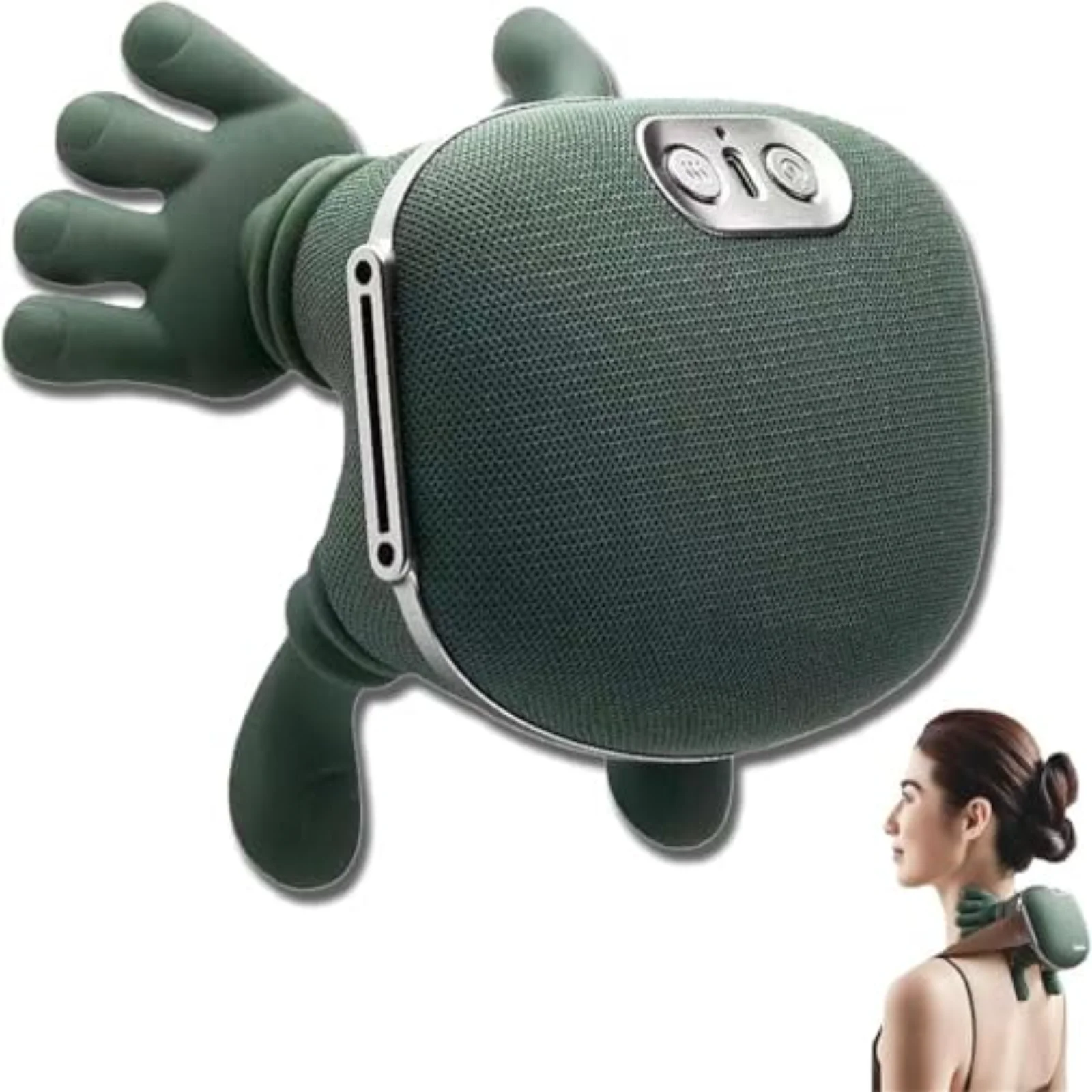 

Heating Neck Massager Finger Pressure Shiatsu Neck Back and Shoulder Massager Electric Kneading Neck Deep Massage Muscle Relax