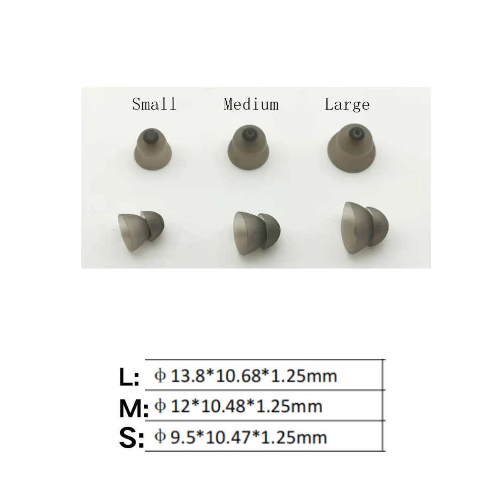 20 шт. портативные насадки для слуховых аппаратов, моющиеся, съемные, антистатические, мягкие силиконовые куполообразные насадки для слуховых аппаратов, аксессуары для слуховых аппаратов S/M/L