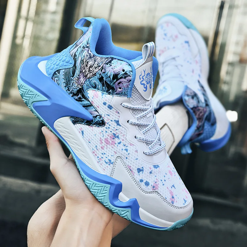

Size 36-45 Men's Boys Brand Basketball Shoes Male Sneakers Non-Slip Sports Women Basketball Training Tennis Shoes Breathable