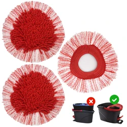 Mop Replacement Heads Compatible with O-Cedar EasyWring Spin Mop 3 Pack-Washable Microfiber Spin Head Refills-Easy Cleaning Mop