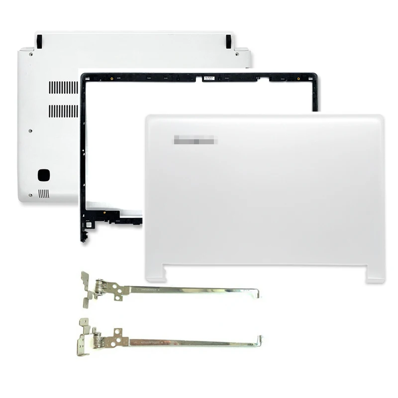 NEW For Lenovo Flex 2 14  5CB0F76776  Laptop LCD Back Cover Front Bezel Hinges Palmrest Bottom Case White  A B  D Cover