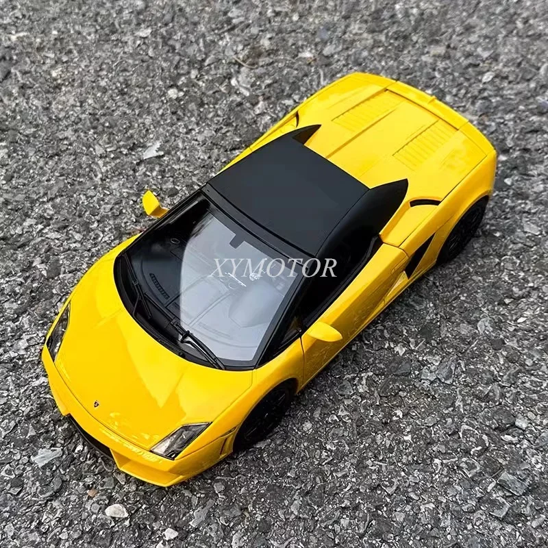 Norev 1/18 para LP560-4 coche abierto Diecast modelo coche Hobby exhibición juguetes amarillos regalos colección de adornos