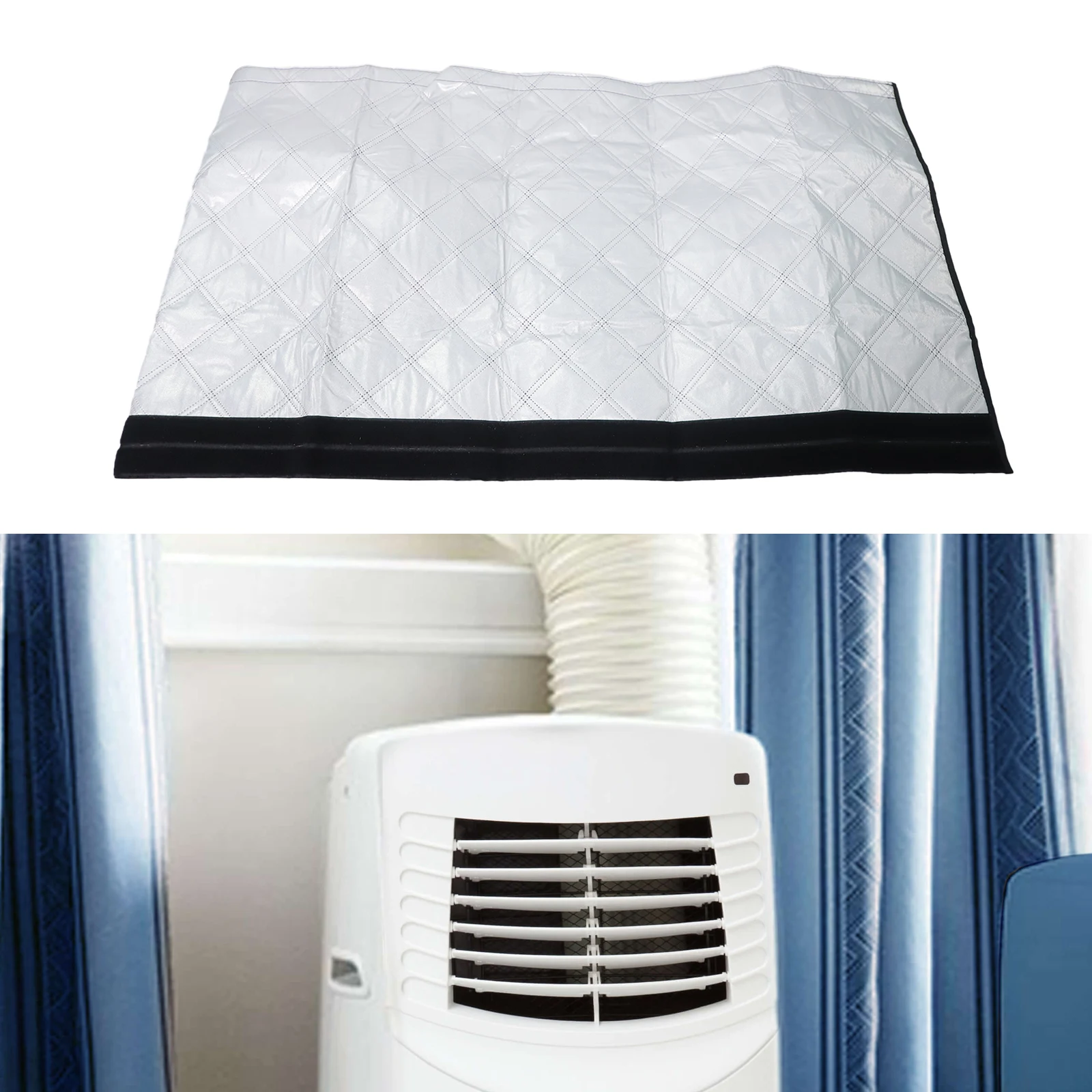 

Улучшенная энергоэффективность с крышкой шланга кондиционера Алюминиевая пленка + хлопчатобумажная ткань + ткань Оксфорд 59 x 21 дюймов