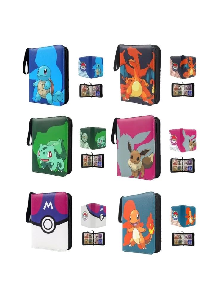Pokémon Kaart Anime Figuur Kaart Opbergzak Fotoalbum Verzamelalbum Losbladig PU Rits Game King Fans Pikachu Kaartpakket Speelgoed - afbeelding 2