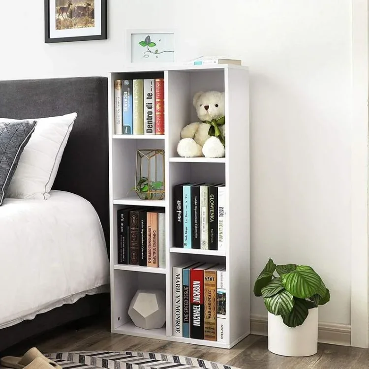 

'Home Furniture Industrial Style 7-Compartments Book Case Shelves Storage Cubes modern floor bookcase