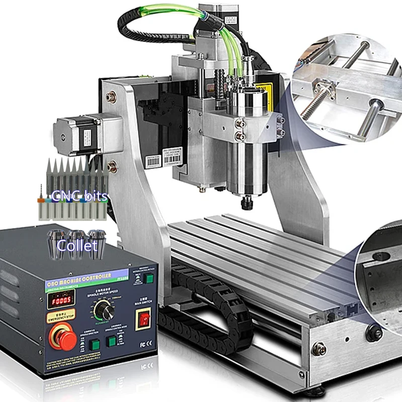 

Фрезерный станок с ЧПУ 3020 800 Вт, промышленный гравировальный станок 0.8 кВт, станок для гравировки, сверления и фрезерования, станок для гравировки по металлу