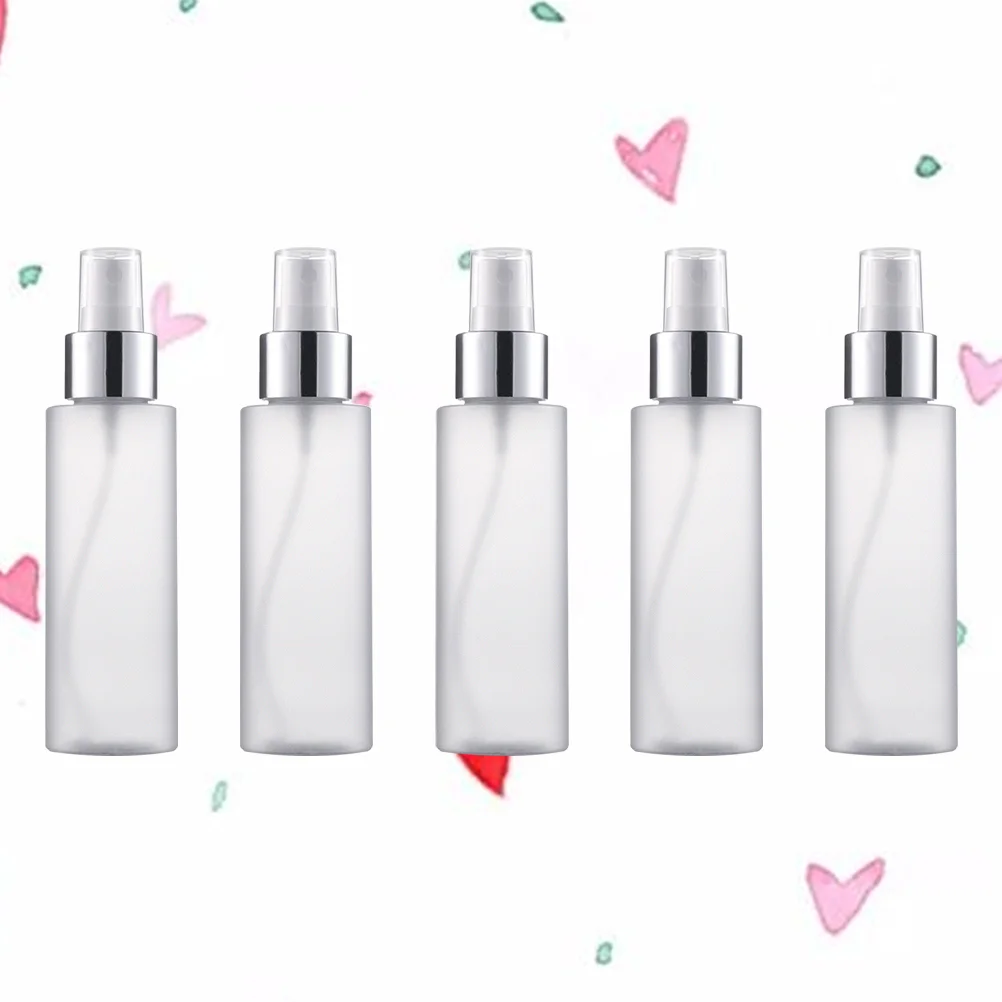 5 Pcs Spray Bottle Perfume Fine Mist Portable Container Multi-purpose Lotion Dispenser White Dispensing