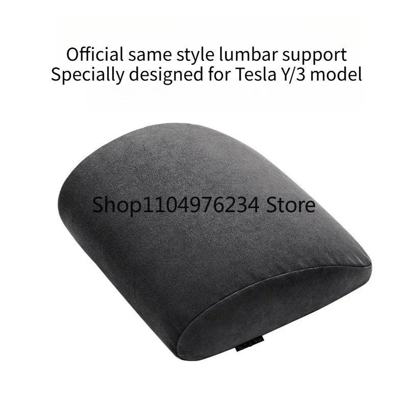 Tesla Model 3-Modell Y Kopfstütze Lordosenstütze Wildleder Autokissen Nackenschutz Rückenlehnenkissen Rebound Weiches Material