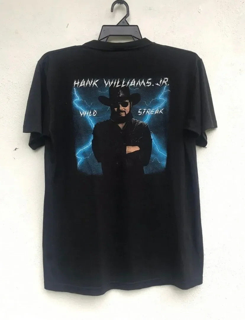 Vtg 90s Hank William Jr T Shirt American Singer Sing Writer / Musician