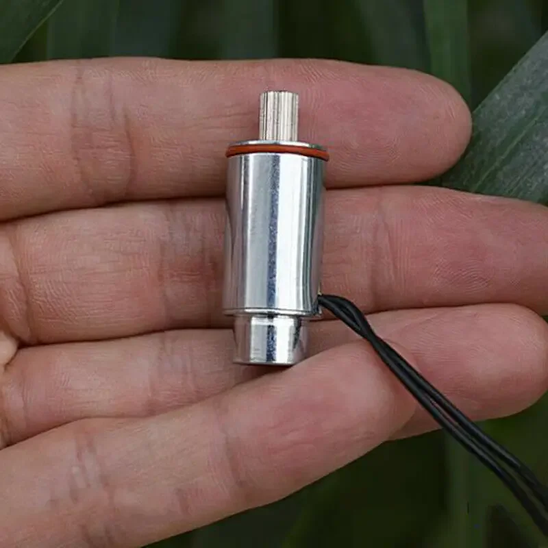 DC 12V Suction Type Cylindrical Mini Tubular Linear Electromagnet Solenoid Magnet Rubber Block