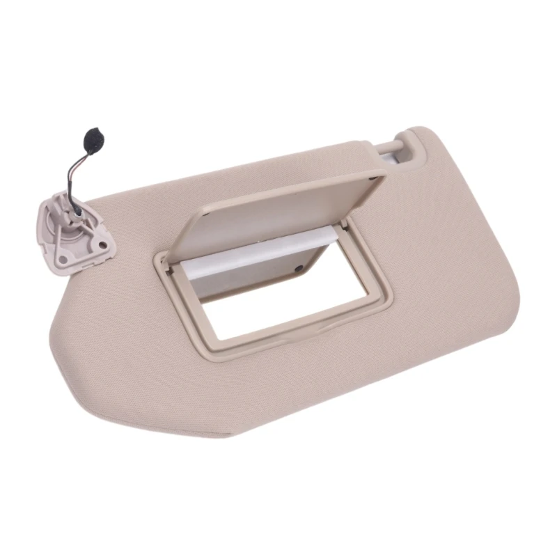 Driver Side Vehicle Sun Visors with Covered Built-In Vanity Mirror