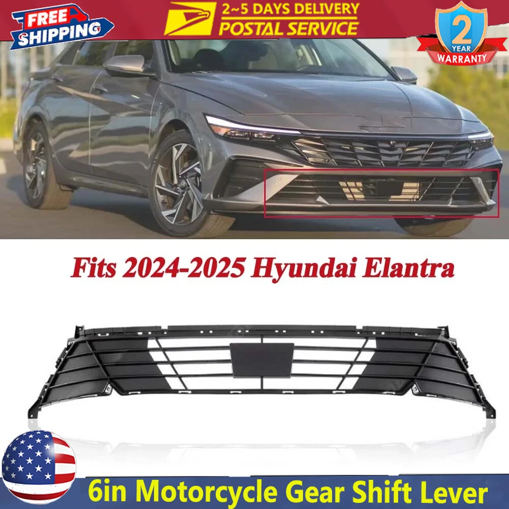 

High Quality Car Accessories Front Bumper Lower Grille With ACC Black Durable For 2024-2025 Hyundai Elantra 86351-AAAB0