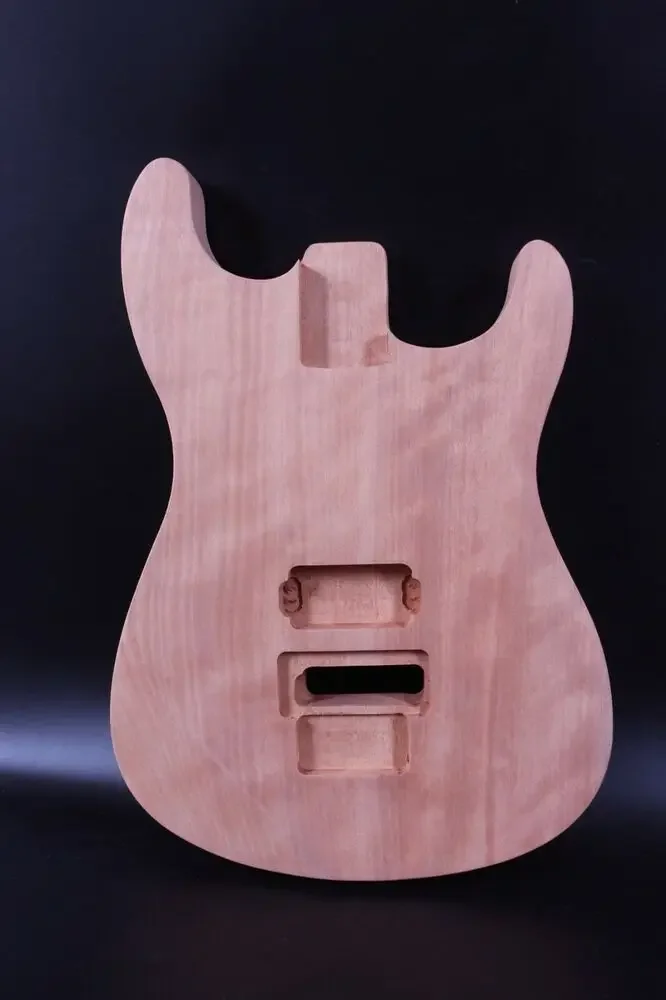 

Yinfente New Electric Guitar Body Solid Wood Unfinished DIY Project High Quality P90 Pickup PRS Style Body Luthier Use -S30T