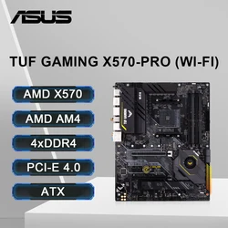 ASUS TUF GAMING X570-PRO (WI-FI) Motherboard Support Ryzen 9 5900X Ryzen 7 5700 R5 5600 CPU 4xDDR4 Dual M.2 NVME HDMI PCIe 4.0