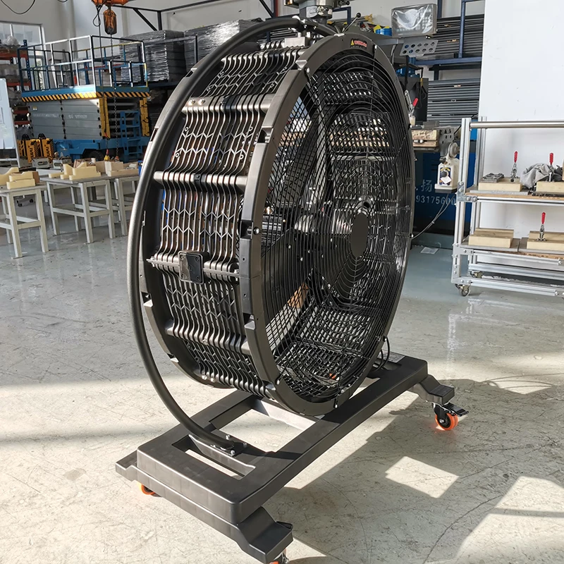 JULAI 0.9m Oscillating Large Industrial Movable Standing Fan Factory Cooling Fan