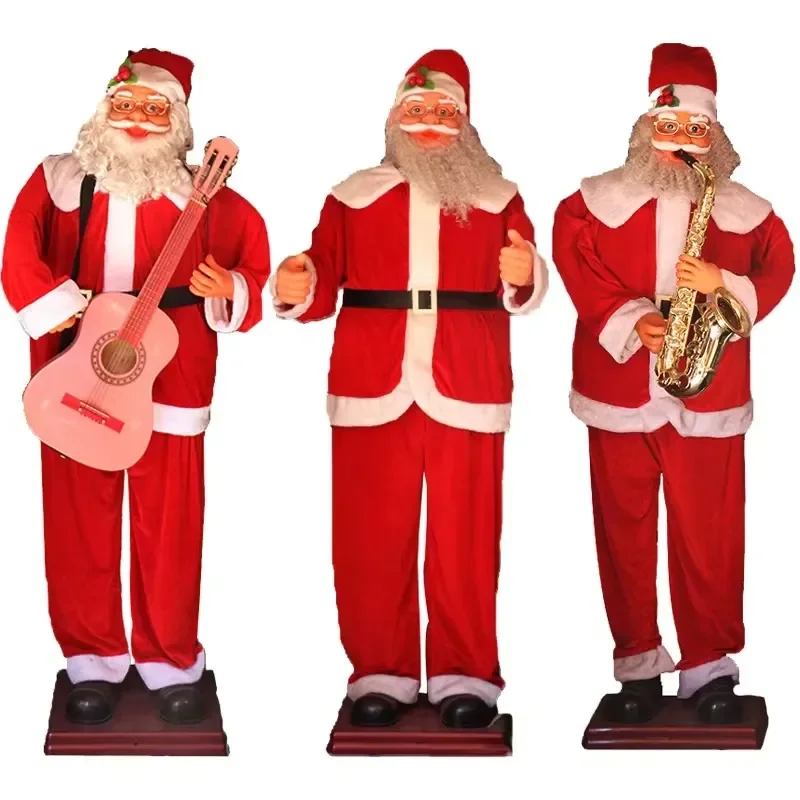 for Hotel Welcome Ornaments Dancing Santa Music Christmas Party Holiday Supplies Gifts