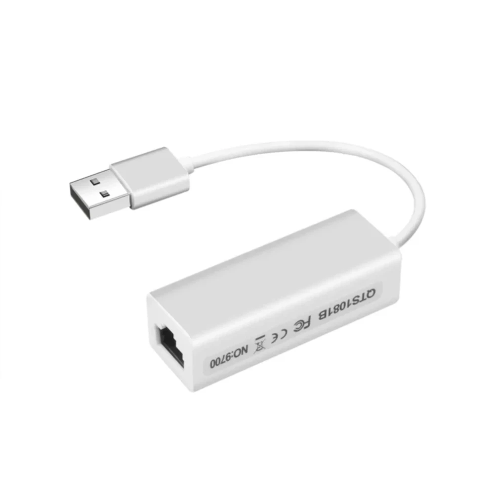 고속 휴대용 USB 2.0-RJ45 이더넷 LAN 어댑터, PC 노트북 윈도우 XP용 네트워크 카드, 50 개