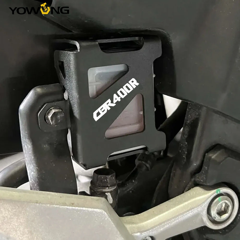 Rear Brake Bump Fluid Reservoir Oil Cup Cover Protective Guard FOR HONDA CBR400R / ABS 2019 2020 2021 2022 2023 2024 2025 2026