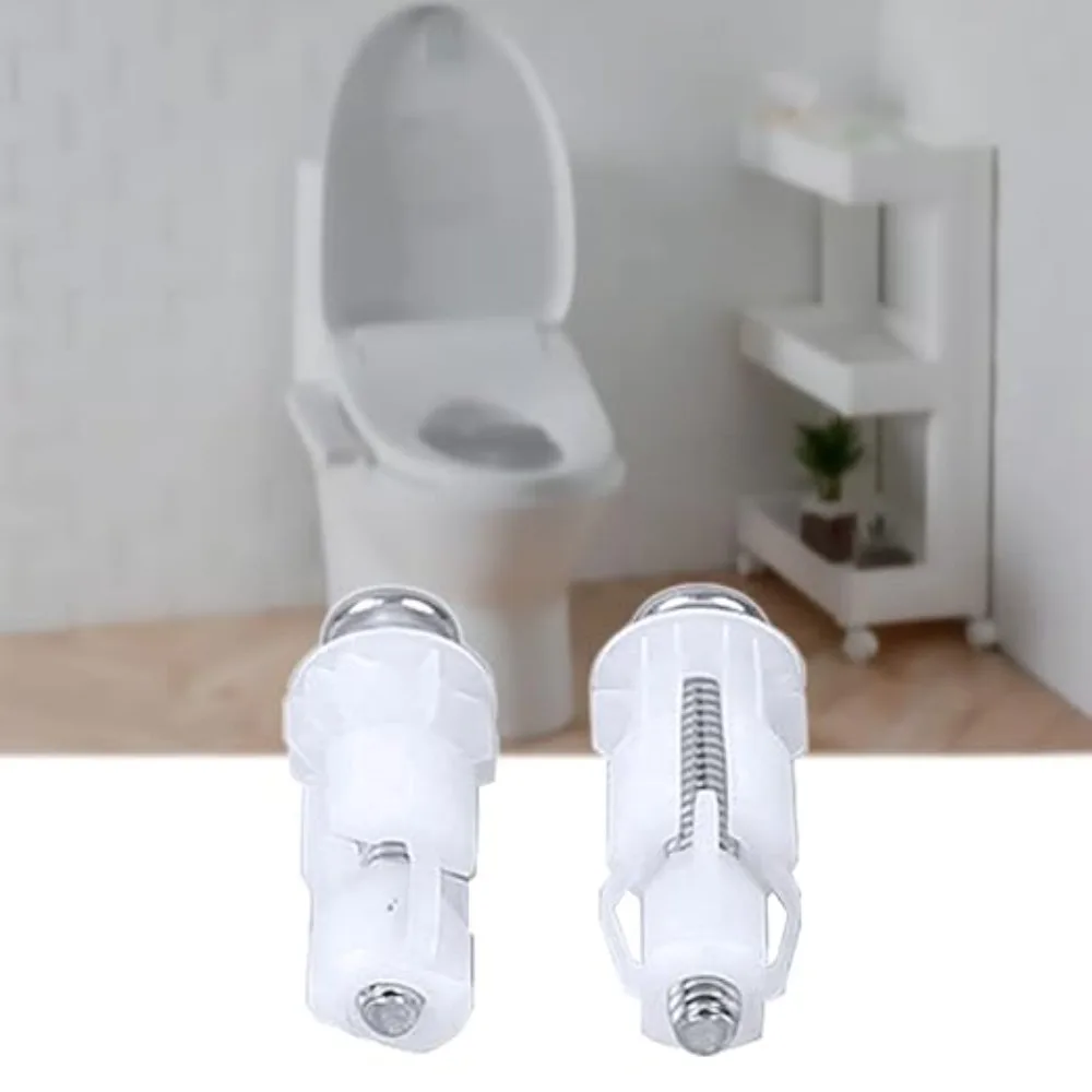 Toilet Seat Hinges Screws Toilet Seat Cover Close Top Fix Screws Nut Lid Pan Fixing Hinges Hole Fitting