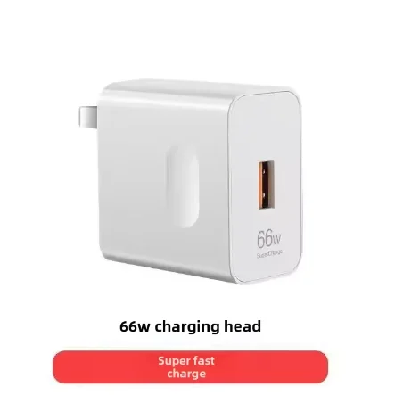 6A 66W Phone USB Fast Charger Wall Adapter With Cable Type C Charging USB Cable Applicable to OPPO, Huawei and Xiaomi